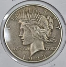 Toned 1923 S 90% Silver Peace Dollar