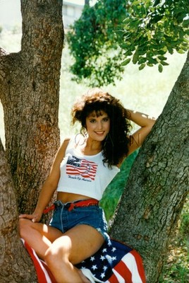 Semi Nude 1990s Vintage Color Photo- Patriotic- 4th of July- US Flag- Shorts #15