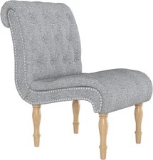 CANMOV  Fabric Accent Chair - Modern Button-Tufted Design