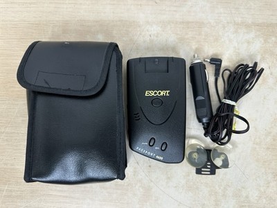 Escort Passport 4600 Radar Detector w/ Car Power Cord, Case & Section Cups WORKS