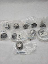 Drawer Cabinet Knobs W/Screws - Set Of 10 - Brushed Nickel - Made In USA