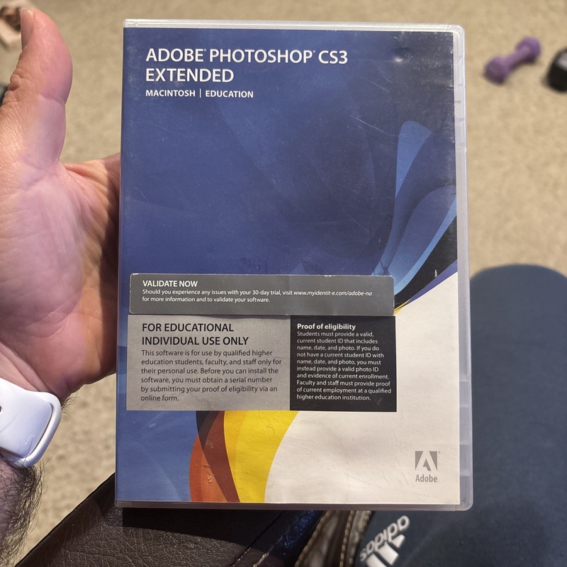 Adobe Photoshop CS3 For Macintosh w/ serial number w/ video workshop