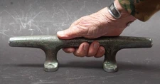 Antique, Brass / Bronze Boat Cleat, 12 inch, Hollow Body, 3 pounds