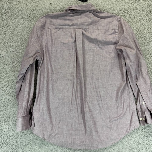 Croft & Barrow Easy Care Purple Mens L Preppy Smart Casual Button Down Shirt - Picture 6 of 7