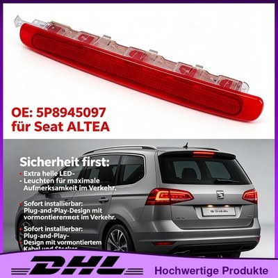 Für 06-15 Seat Altea Rot Bremslicht 3. DRITTE Bremsleuchte 5P8945097 LED
