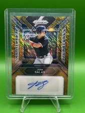 2024 Panini Prizm Jose Salas Auto Sensational Signatures Gold Shimmer 1/2 SS-JS