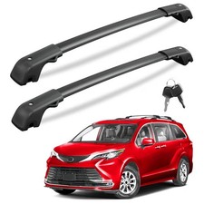 KINGGERI 300Lbs Lockable Roof Rack Cross Bars Compatible with Toyota Sienna New