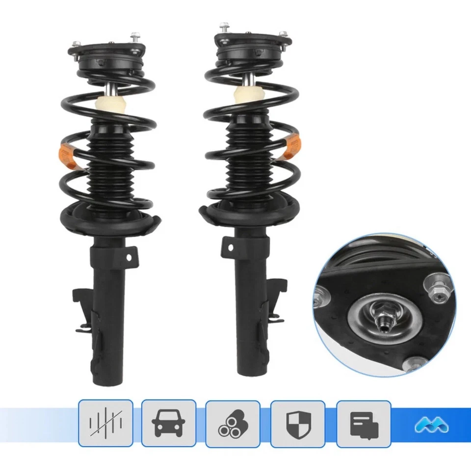 Box(2) Front Struts w/ Coil Spring For 2004-2013 Mazda 3 2006-2010 Mazda 5 - Image 2 of 4