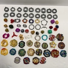 Beyblade Metal Fusion Spin Masters Parts Lot Spinners Weights