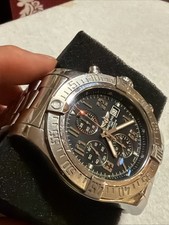 BREITLING Super Avenger II Date Chronograph Automatic Men's Watch Preown No Box 3