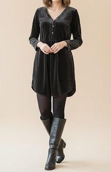 Women White Stuff Dress Black Viscose 34