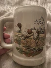 Vintage Large McCoy Pointer Mug Hunting Dog 1970s USA 6395 Stein Tankard Pottery