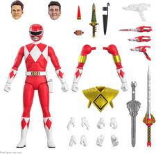 Super7 ULTIMATES! Mighty Morphin Power Rangers Red Ranger - 7" Power Rangers Act