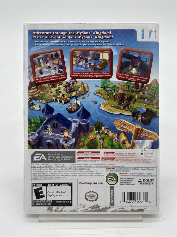 My Sims Kingdom (Nintendo Wii Game, 2006) with Manual Complete CIB - Image 2 of 3