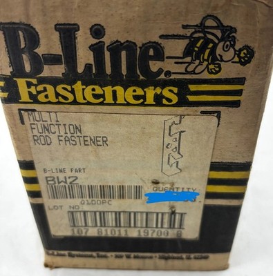 PACK OF 100 B-LINE BW2 MULTI FUNCTION ROD FASTENER, WIRE FASTENER BW2  