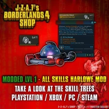 Borderlands 4✨ MODDED LEVEL 1 ONE ALL SKILLS HARLOWE CLASS MOD BL4 ✅PC-PS-XBOX✨