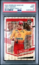 2024 PANINI DONRUSS NASCAR OPTIC-GOLD VINYL 1/1 #29 JOEY LOGANO 1/1 PSA 9