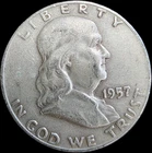 1957-D 50C Franklin Half Dollar