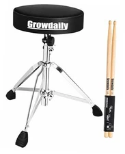 Drum Throne Seat,Adjustable Stool Drum Universal Padded Drum Throne Drummer 