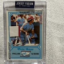 1981 Topps #3 Pete Big Hitters Game Used Swatch Jersey Fusion Baseball Card