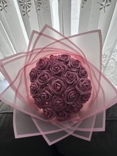 20 Count Foam Luxury Pink Rose glitter flower bouquets Mother’s Day birthday 