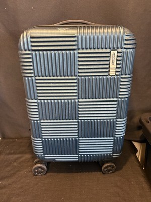 AMERICAN TOURISTER NXT CHECKERED HARDSIDE CARRY ON SPINNER SUITCASE