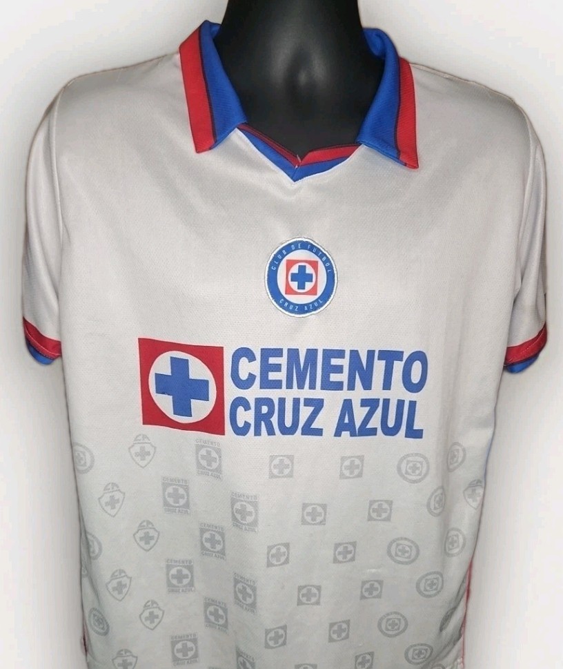 Official Cemento Cruz Azul Men's White Soccer Futbol Jersey Size Medium