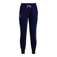 Under Armour Rival Fleece Colorblock Joggers Midnight Navy/Aurora Purple Size L