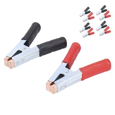 ­5Pair Welding Ground Clamp Battery Charging Connector 500A Spring Earth Clip