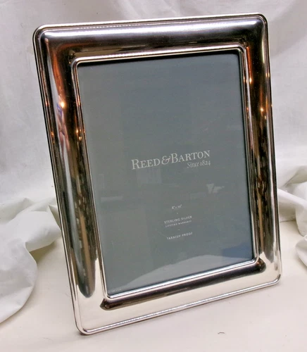 REED & BARTON CLASSIC WIDE BORDER LARGE STERLING SILVER FRAME-QUITE NICE