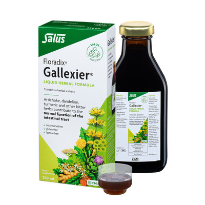 Floradix Gallexier flüssige pflanzliche Formel 250ml - Unterstützung der Darmwege Gesundheit