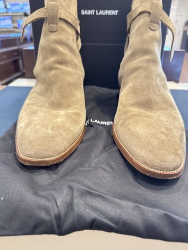 Saint Laurent Wyatt Suede Ankle Boots (MENS 11) LS(343601) - Picture 2 of 13