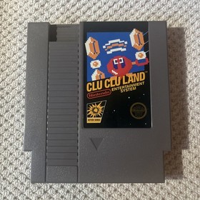 Clu Clu Land RARE BLACK BOX Nintendo NES 1985 Early Edition