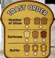 Melissa Doug Toast Time Order Menu REPLACMENT PART