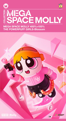 NEW Sealed Popmart MEGA SPACE MOLLY 400%+100% THE POWERPUFF GIRLS