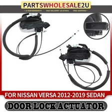2x Rear LH & RH Door Lock Actuator Motor for Nissan Versa 2012-19 w/ Power Locks