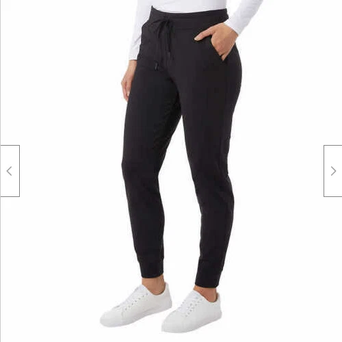 32 DEGREE WOMEN TECH FLEECE JOGGER PANTS (BLACK , X-SMALL)NWT