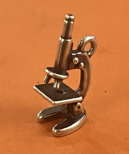 James Avery Retired Silver RARE Microscope Charm - image 1