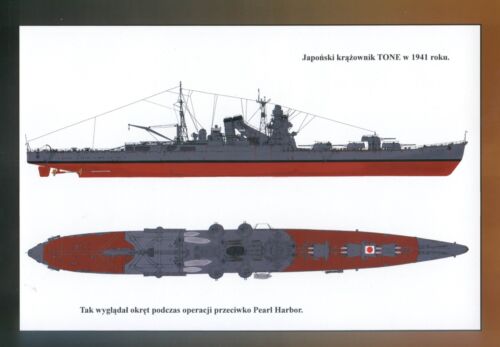 Tone The Japanese Heavy Cruiser Profile Morskie 13 Magazine 1:500 Scale - Picture 11 of 16