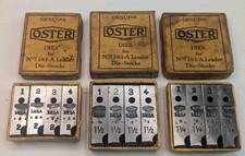 Vintage 3 Genuine OSTER Dies for Nos.1 1A Leader  Size , 2",,,1-1/2",,,1-1/4"
