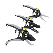 Jardineer 3PCS Pruning Shears Set for Gardening, Bypass Pruning Sci... Fast Ship