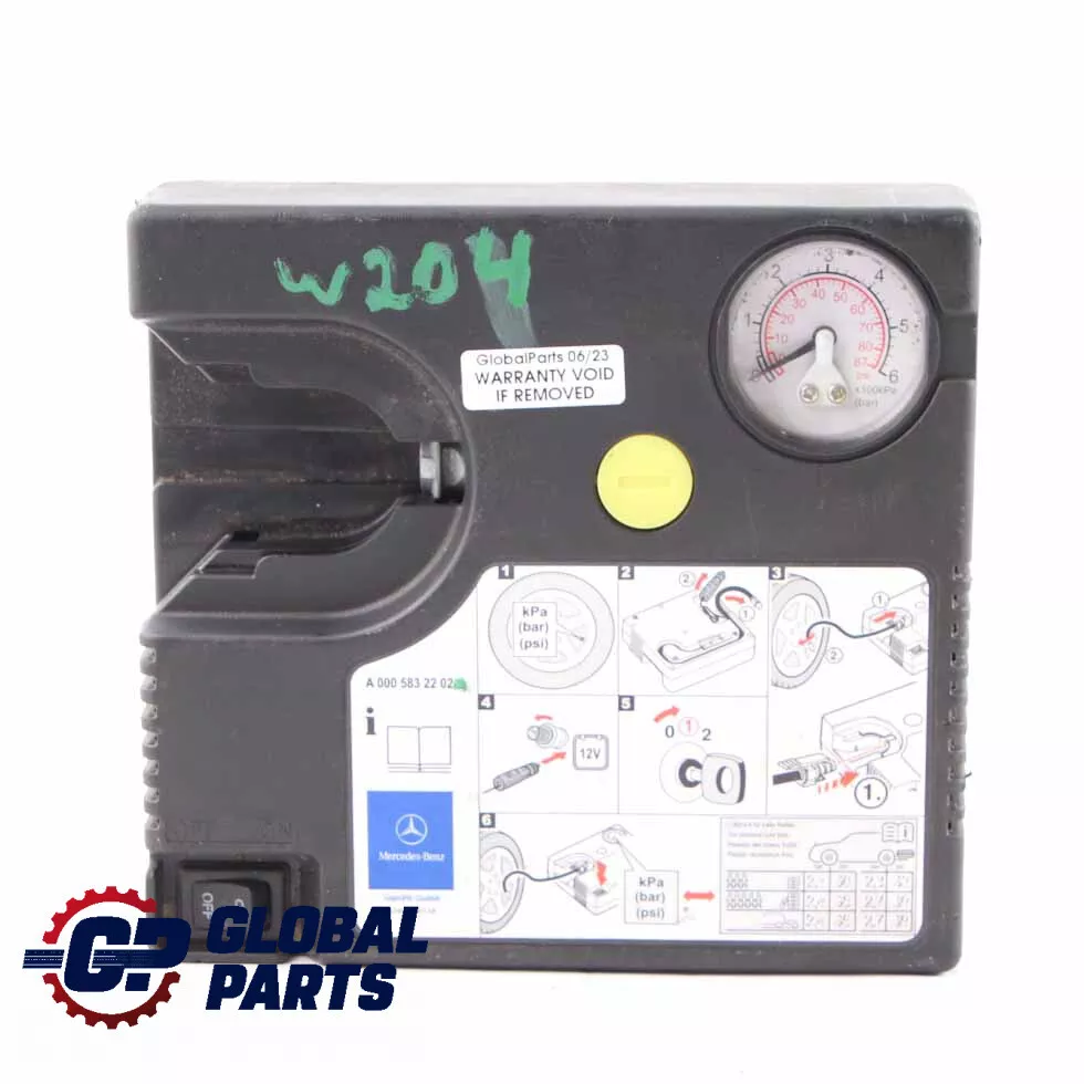 Mercedes tyre pump outlet