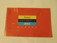 Original Kodak Instamatic 800 Camera Manual  User Guide Free Shipping 
