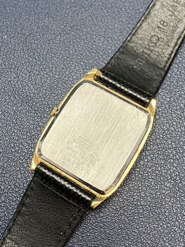 Vintage Seiko 5P30-5A10 Gold Tone Tank Analog Quartz Watch - Working - Picture 11 of 15