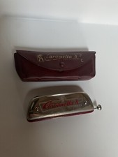 Vintage M. Hohner Chrometta 8 Harmonica with case used