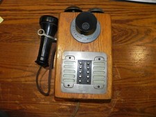 Ten (10)  Station SH Couch Oak Intercom Circa 1900's