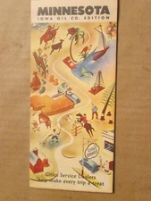 CITGO Cities Service Road Map of  Minnesota 1947