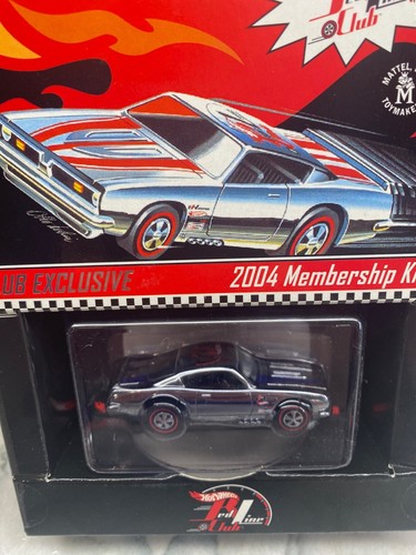 Hot Wheels RLC 2004 Membresía Club Coche Plymouth Barracuda Raya Azul 6571/7000 - Imagen 2 de 4