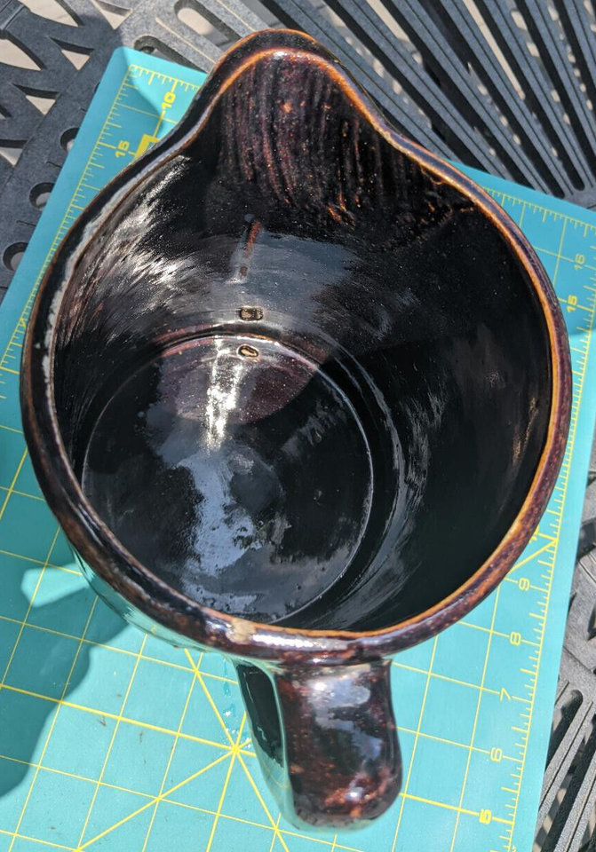 Vintage Indian Peace Sign Pitcher Brown eBay