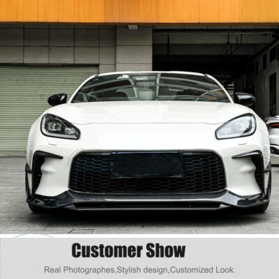 For Toyota GR86 Subaru BRZ 2022+ Real Carbon Front Bumper Canards